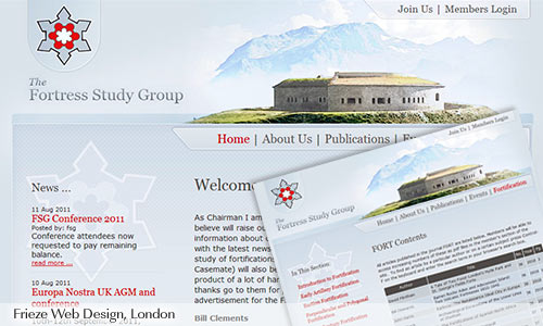 screen shot - FSG - Education Charity Website
