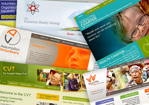 websites designed for charties