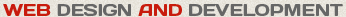 web design and development